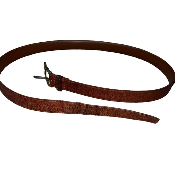 {Christian Dior Men’s Made in Spain Brown Leather Belt Size 34} - Picture 2 of 9